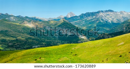 Pic du Midi panorama in the French Pyrenees