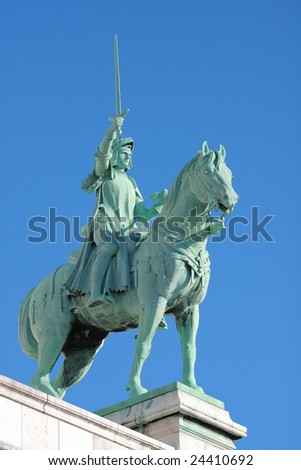 monument  knight on the horse