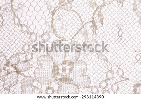 a lace curtain
