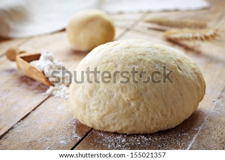 Fresh Dough Ready For Baking