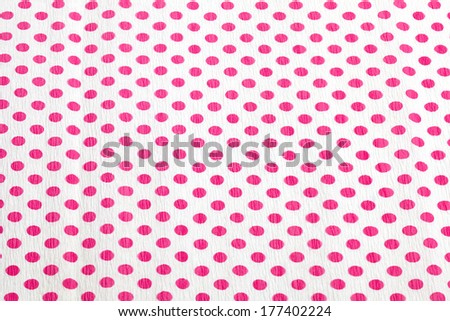polka dot paper background white with pink