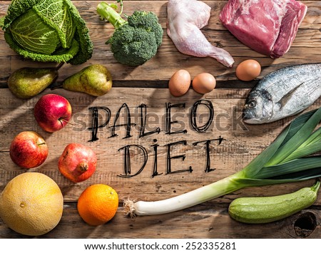 Raw healthy dieting products for Paleo diet