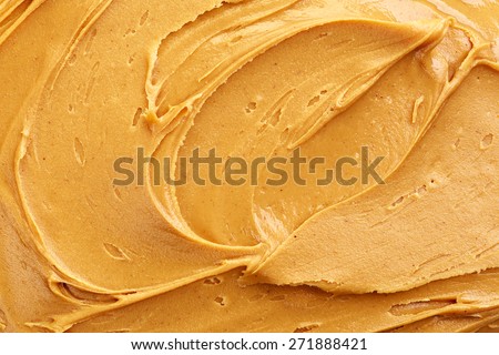 peanut butter background, top view