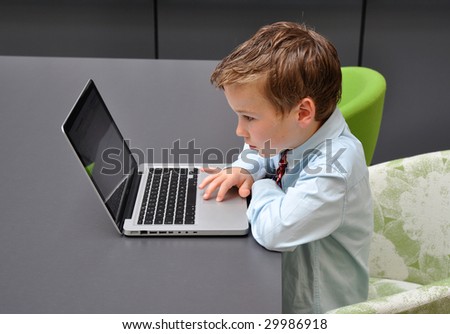Young men preparing for his first job application