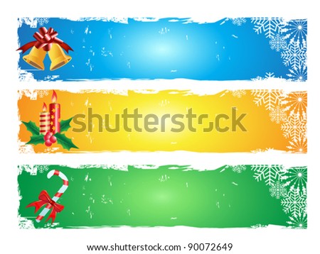 Merry Christmas Banner Stock Vector Illustration 90072649 : Shutterstock