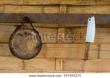 Storage  kitchen utensil countryside in thailand
