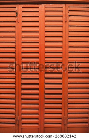 Orange and Rustic Panel Door
