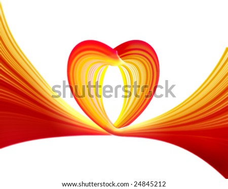 background red motion white striped circular motion St. Valentine\'s day valentine love heart yellow