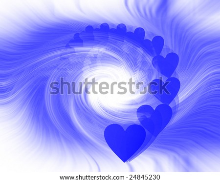 background blue motion white black striped circular motion St. Valentine's day valentine love heart