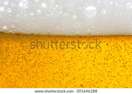 Close Up of Beer Foam and Froth. For Background Use