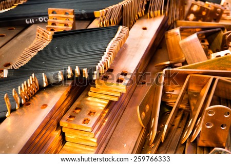 copper parts for production equipment