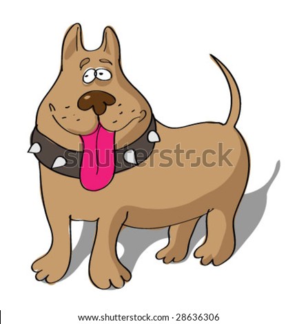 Cartoon Funny Dog Stock Vector Illustration 28636306 : Shutterstock