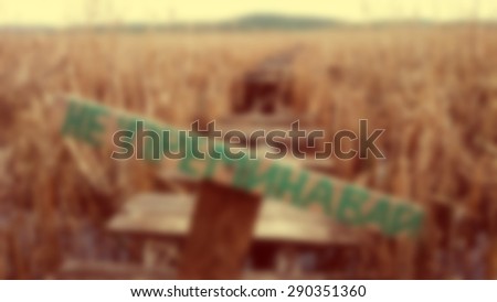 a blurred background of a swamp and a 
