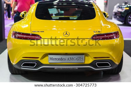 BANGKOK - AUGUST 7 : Benz GTS on display at Bangkok International Grand Motor Sale 2015 (Big Motor Sale 2015)  on August 7, 2015 in Bangkok, thailand