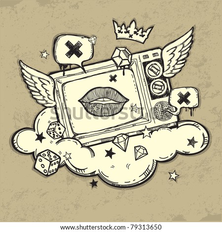 Grunge TV design Grunge TV design