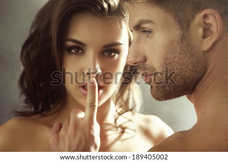Sensual photo of a young couple