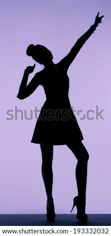 Young dancing woman