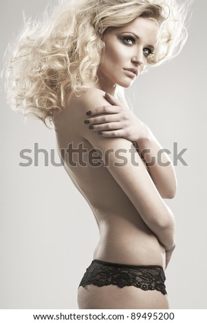 stock photo Nude blondie