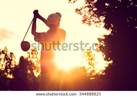 Hit golf in strong sunlight.