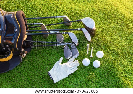 Equipment for playing golf.