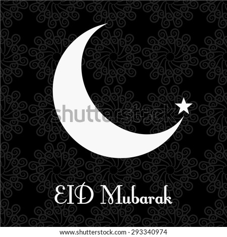 vintage black and white Beautiful greeting card for Eid Mubarak festival Crescent moon decorated on white background for muslim community festival Eid Mubarak celebrations vintage black and white Beautiful greeting card for Eid Mubarak festival Crescent moon decorated on white background for muslim community festival Eid Mubarak celebrations