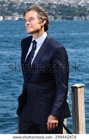 ISTANBUL, TURKEY - July 20, 2015: Dr. Mehmet Oz made in the press conference in Istanbul. He said the use of weight loss drugs