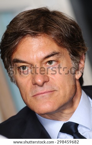 ISTANBUL, TURKEY - July 20, 2015: Dr. Mehmet Oz made in the press conference in Istanbul. He said the use of weight loss drugs