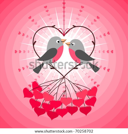 Love Bird on Love Birds Stock Vector 70258702   Shutterstock
