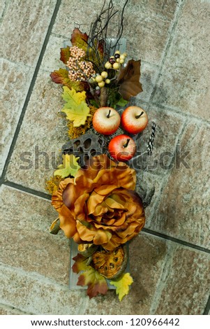 decoration for fall, fake plants