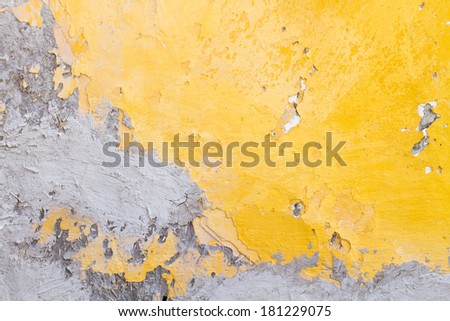background, texture, yellow grunge wall