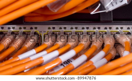 network router and cables