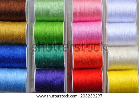 Colorful cotton threads