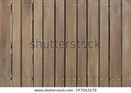 Wood fence.