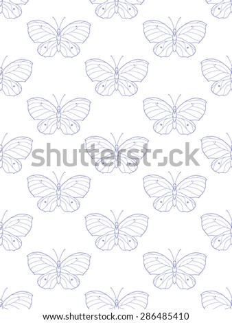 Butterflies minimalist pattern background