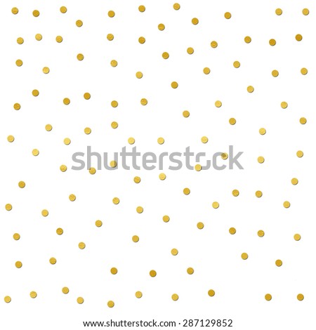 Delicate gold foil confetti seamless background