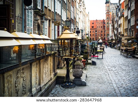 Architecture of Mariacka street in Gdansk is one of the most notable tourist attractions in Gdansk.