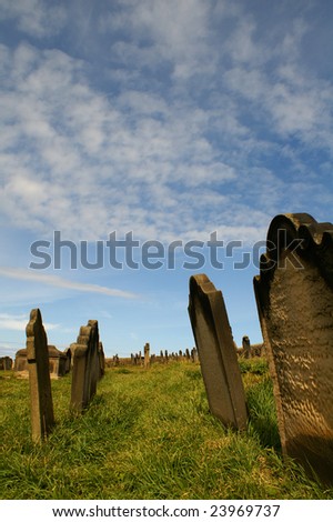 Old burial ground in Whitby.