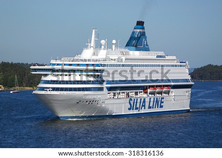 STOCKHOLM, SWEDEN - JULY 7, 2010: Cruise liner \