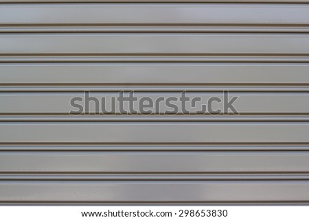 Shutter steel rolling door background or texture