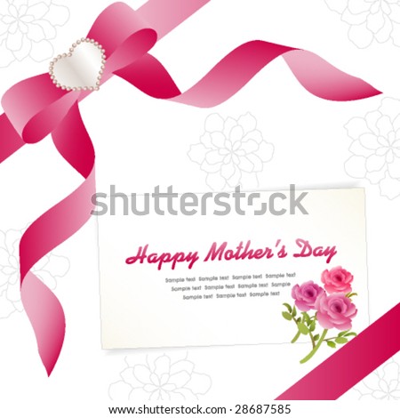 Vector Stock on Happy Mother S Day Card Template Vector   Stock Vector
