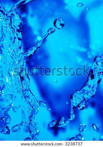 macro water splash; shallow DOF (water series B)