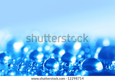 macro of water drops (shallow DOF); water series E