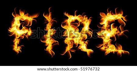 Flames Text