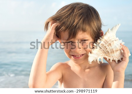 Child does not understand the sound of the conch