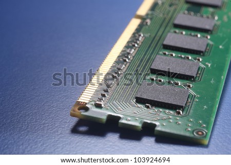 close up Computer memory chips. RAM