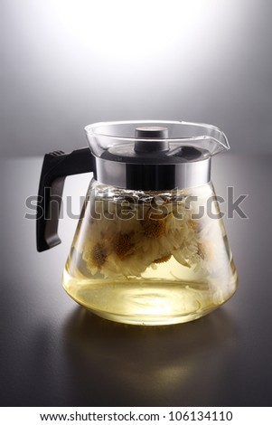 Jug Of chrysanthemum tea,traditional tea