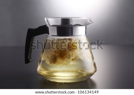 Jug Of chrysanthemum tea,traditional tea