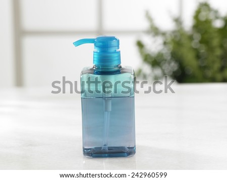bottle of the soap dispencer