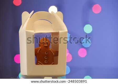 ginger bread man well pack in a container