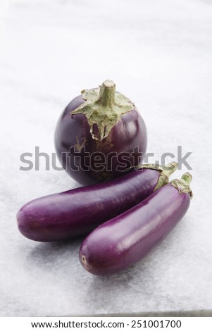 Close up of the egg plants